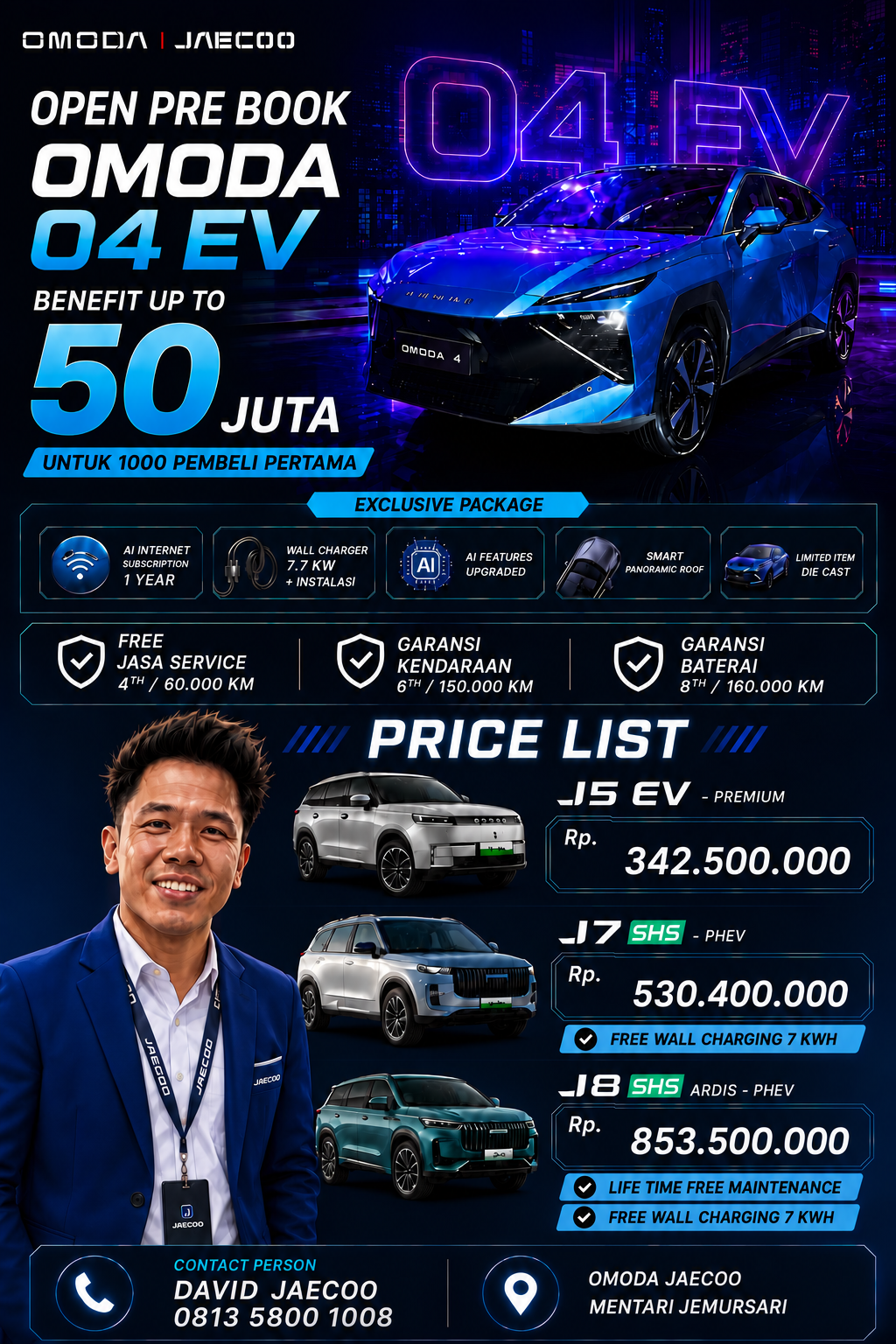 Update Price List Omoda Jaecoo